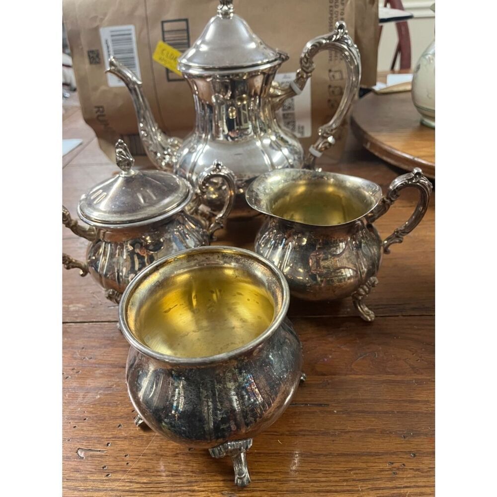 Towle silver plate tea set